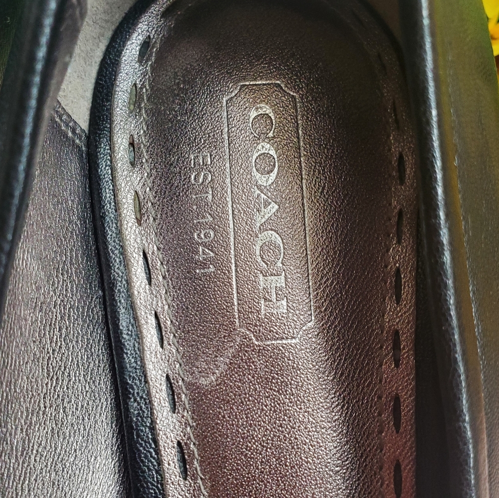 Coach heels Darlina color Black Leather - Picture 9 of 13